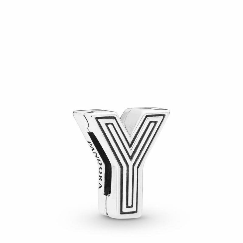 Pandora Australia Reflexions™ Letter Y Clip Charm - Sterling Silver | KIHFBL431